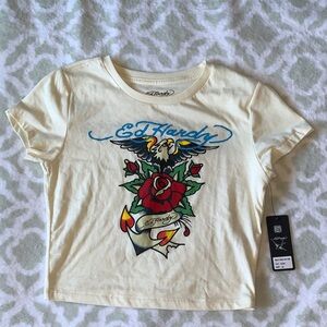 Ed Hardy Mini T-Shirt with Bold Graphic Design M